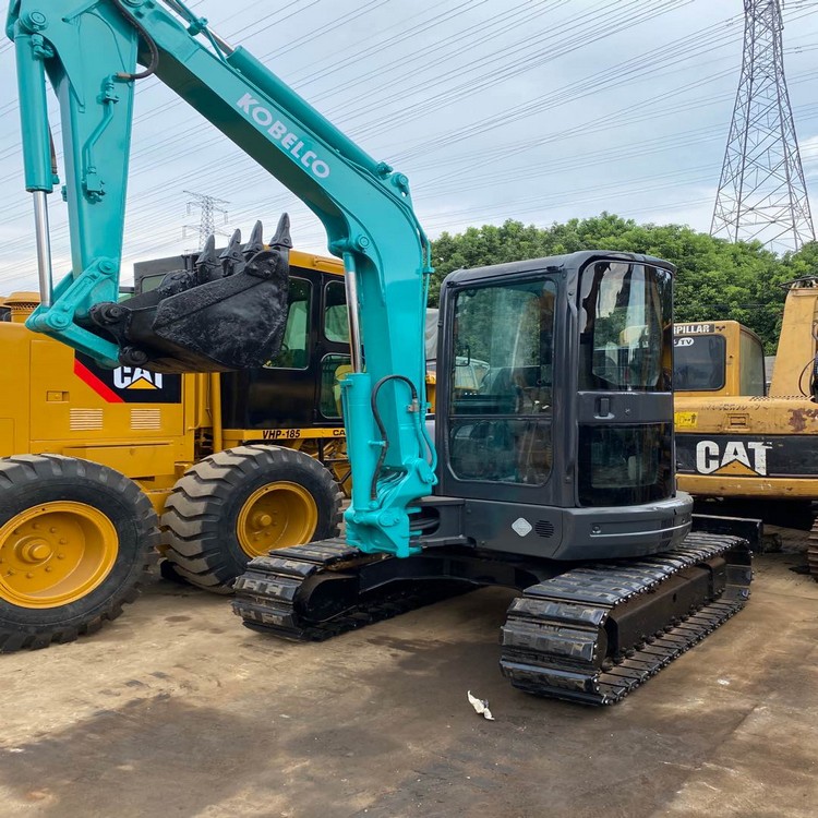 Сделано в Японии, б/у гусеничный экскаватор Kobelco SK55 5 тонн с быстрой сцепкой
