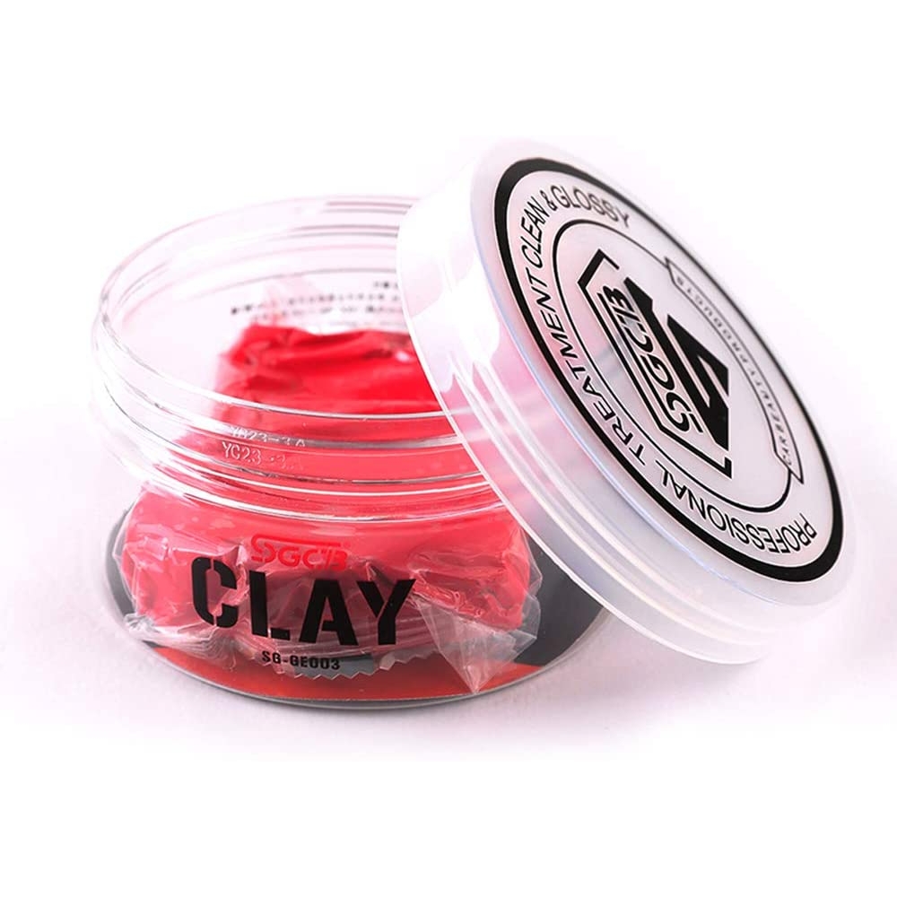 Pro Красный/Белый 150g/5,3 oz Мойа тяжелый класс Авто волшебный глиняный брусок чехол кувшин очиститель автодетали автомобиля глиняный брусок