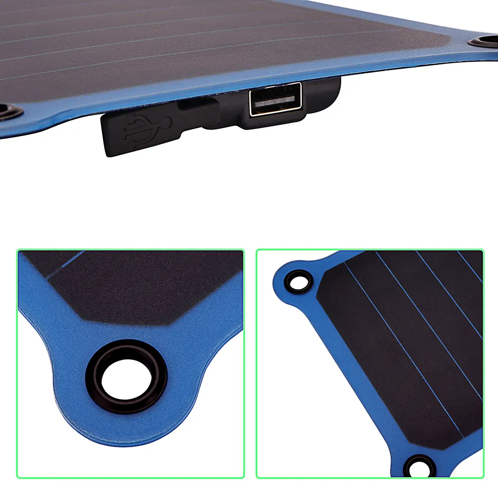Solar Panel With Usb Port 6W Sunpower Solar Charger Solar Panel With USB Port For Camping Travel Emergency Charger