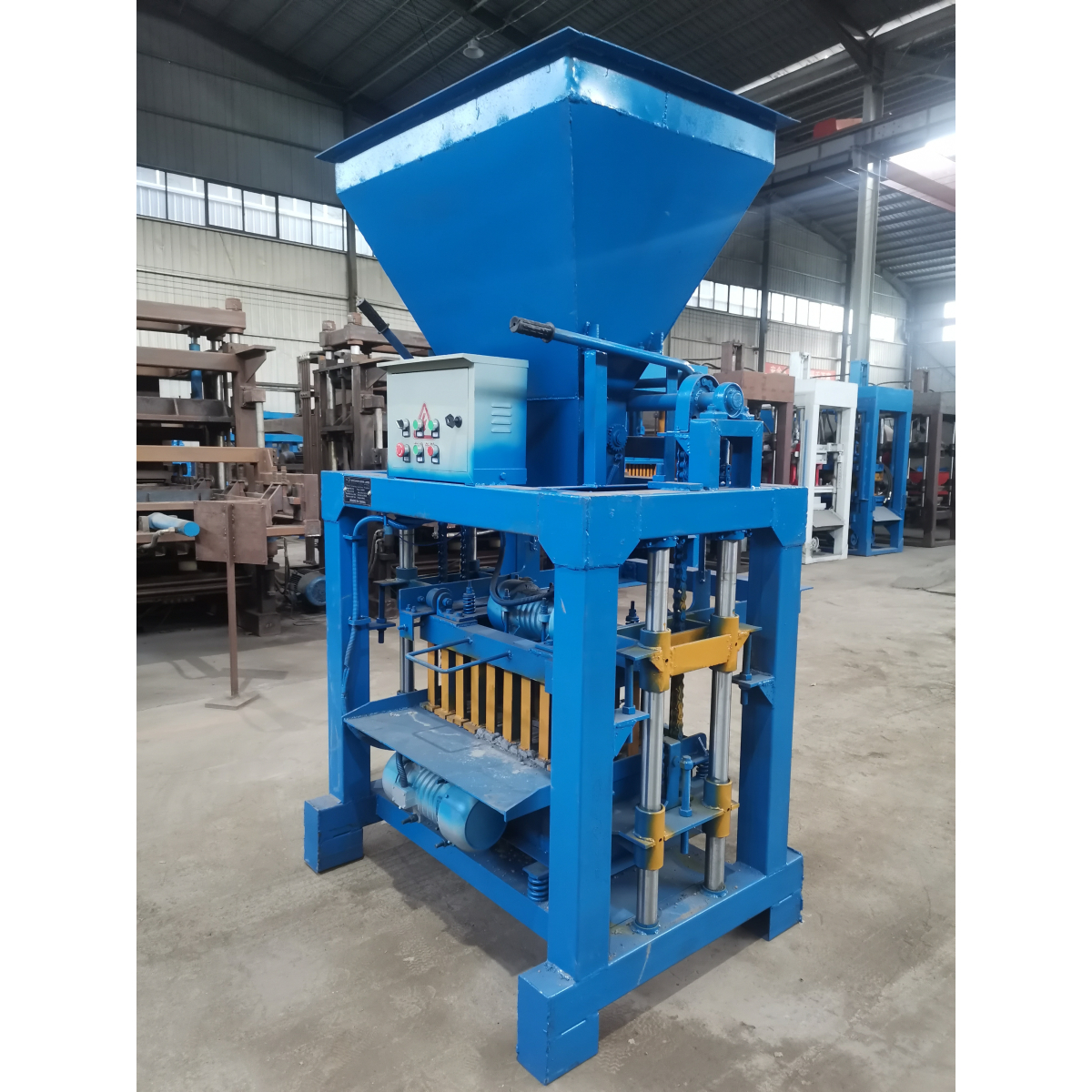 Money Maker New 4-35 Concrete Hollow Block Making Machine For Sale