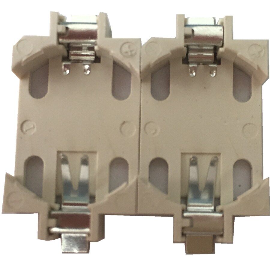 White Surface Mount SMD CR2032 Cell Button Battery Holder Socket