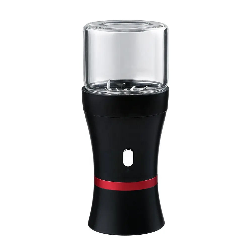 Super Cool electric grinder LTQ MINI Plastic Herb grinder with safety lock black color