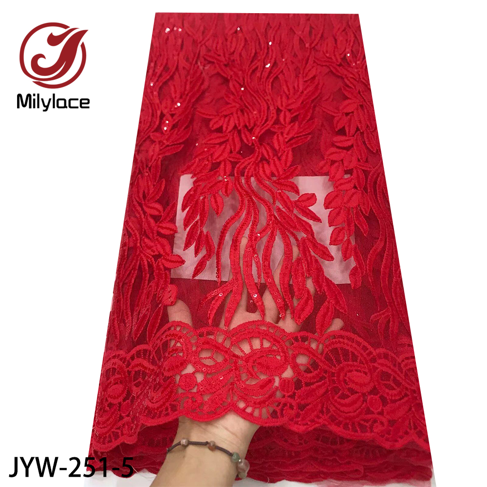 african cheap bridal lace few sequins embroidered leaf french tulle lace fabric