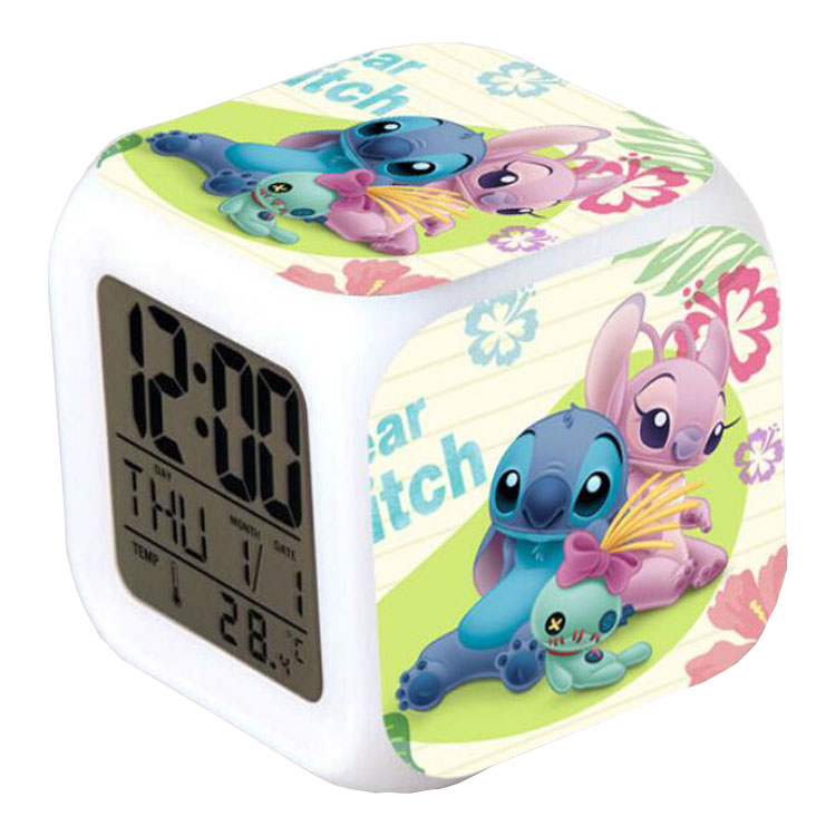 Бескаркасные настенные часы Lilo & Stitch, красивые для подарка или декора стен комнаты