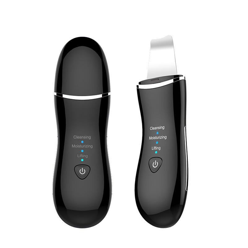 Ultrasonic Face Skin Scrubber USB Rechargeable Facial Cleaner Vibration Blackhead Removal Exfoliating Pore Cleaner Skin Scrubber