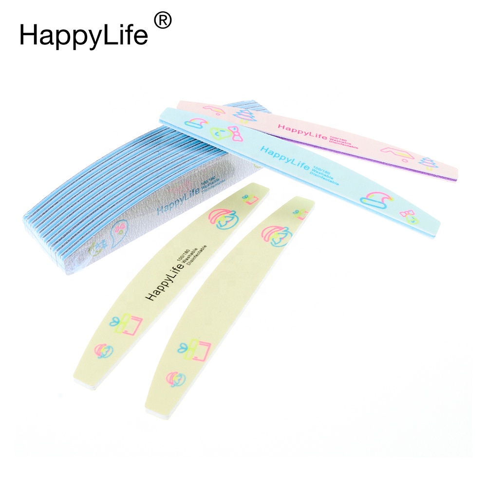 HappyLife, профессиональная одноразовая этиленвинилацетатная печатная пилка для ногтей, оптовая продажа, зернистость 180/100