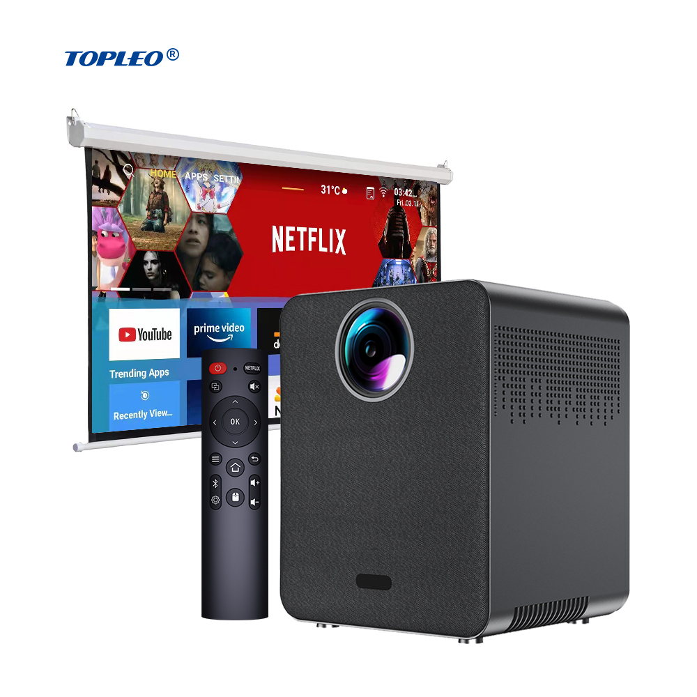 Topleo 4k 10000 люмен 1080p проектор беспроводной Android короткий проектор с ЖК-дисплеем интерактивный проектор