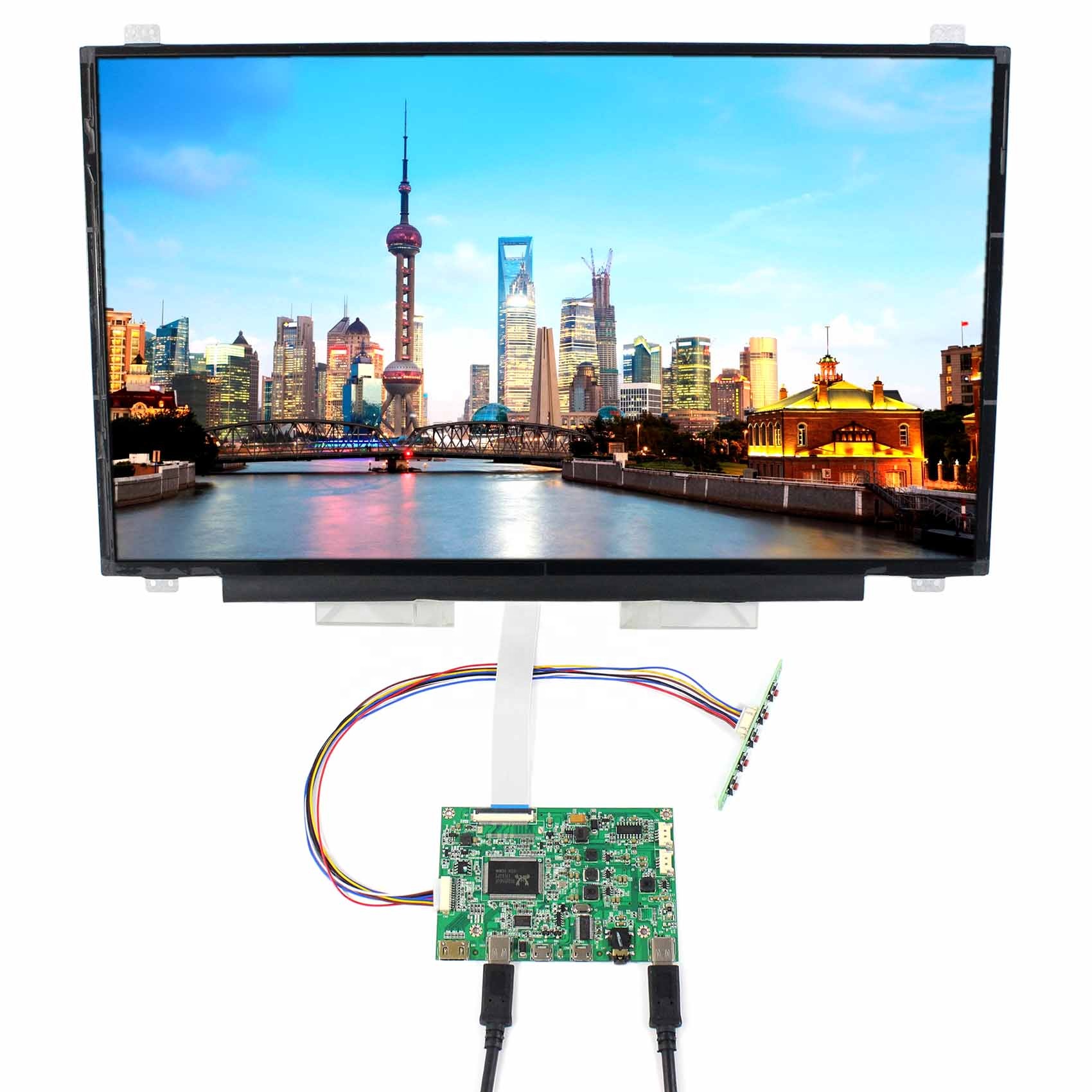 15.6 inch IPS LCD Screen 1920X1080 B156HAN01/LTN156HL02/NV156FHM-N31/LP156WF4-TP with Type-C Mini H LCD Controller Board