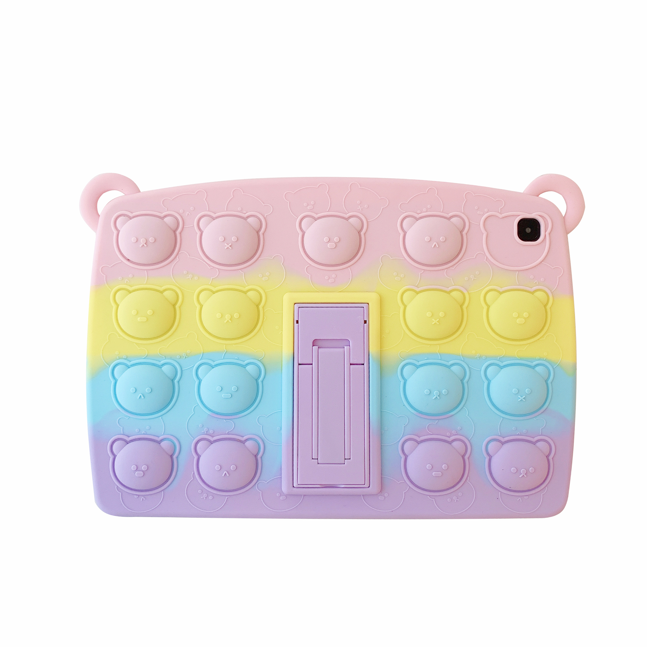 Tablet Shell Case for iPad Tablet with Back Stand Silicone Shockproof Fidget Sensory Toy Stress Releas Protective Cover For iPad