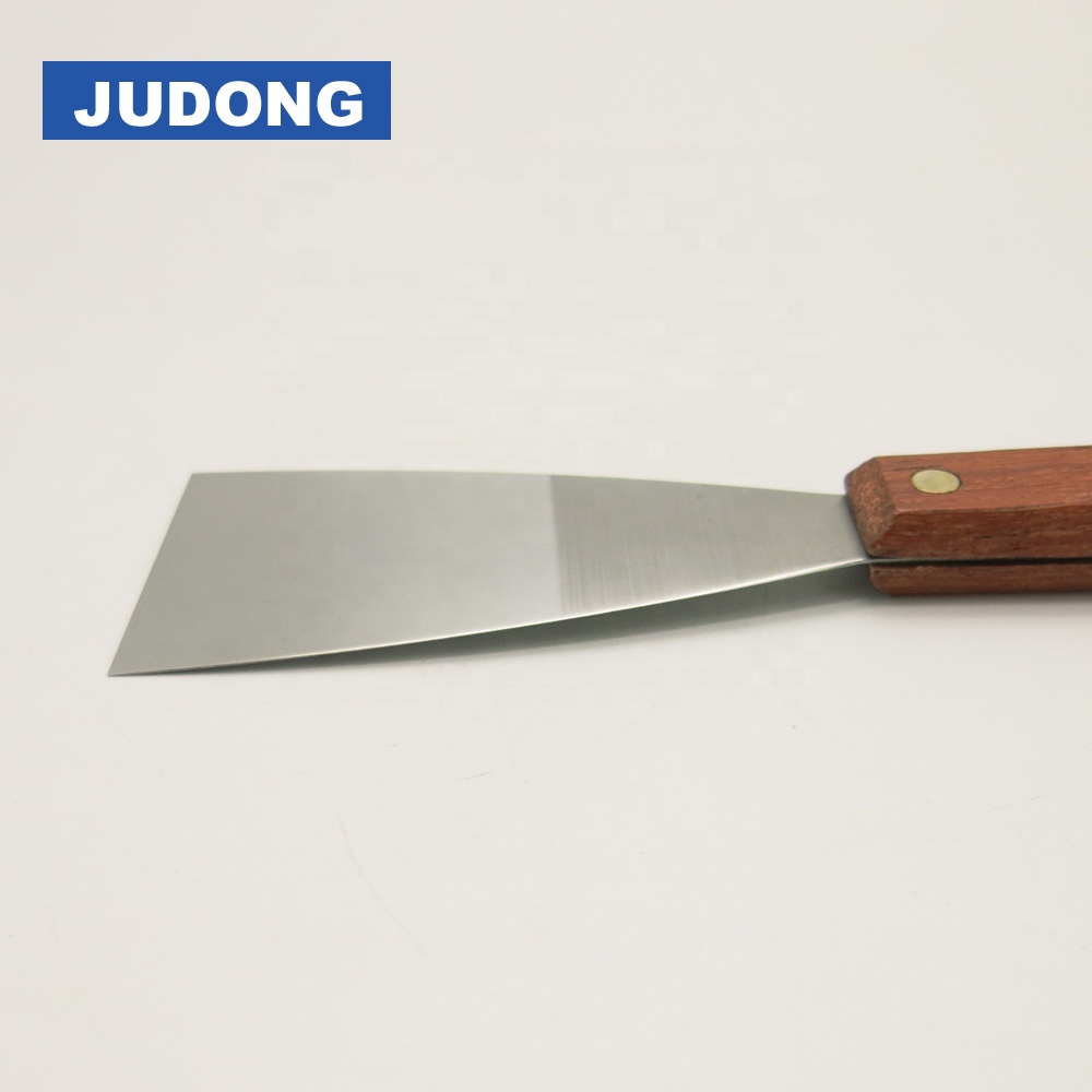 Wooden handle carbon steel putty blade cleaning blade scraper putty knife