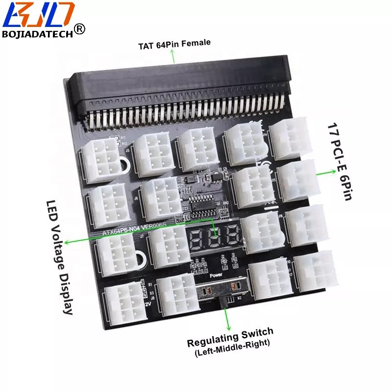 17 PCI-E 6pin блок питания ATX 6-PIN серверный блок питания коммутационная плата для струйного принтера HP DELL 1200W 1000W 750W DPS-800GB DPS-1200FB DPS-750RB DPS-850GB