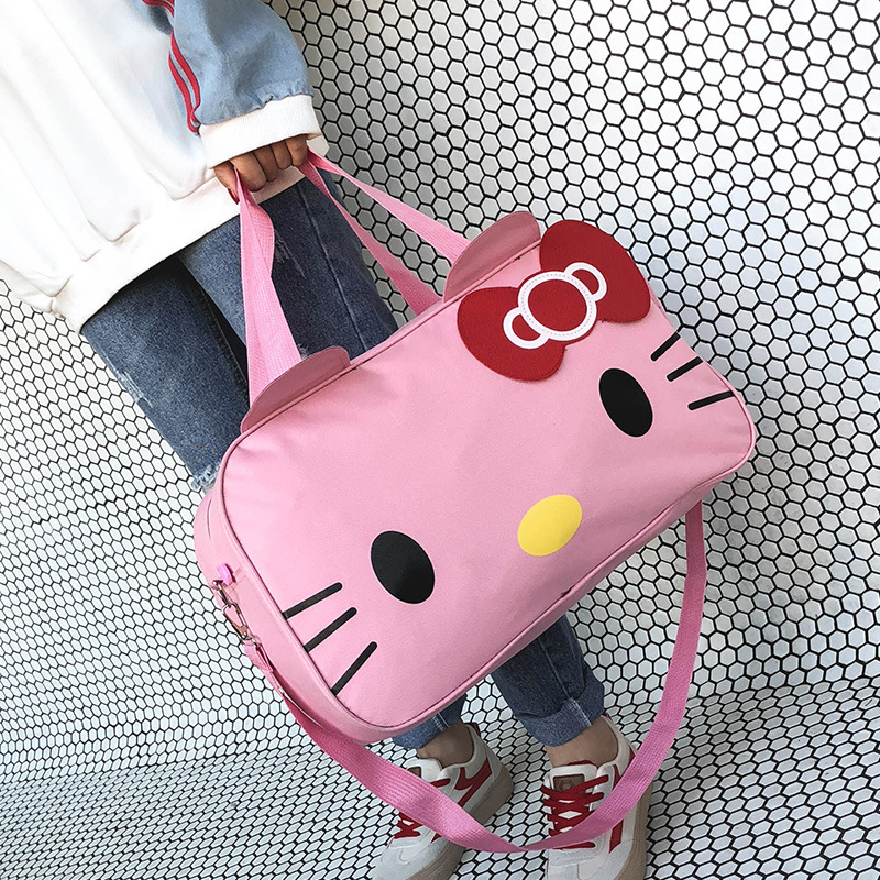 Милый мультяшный рюкзак hellokitty, модные женские сумки, красивая сумка для покупок для девочек, портативный Детский плюшевый рюкзак