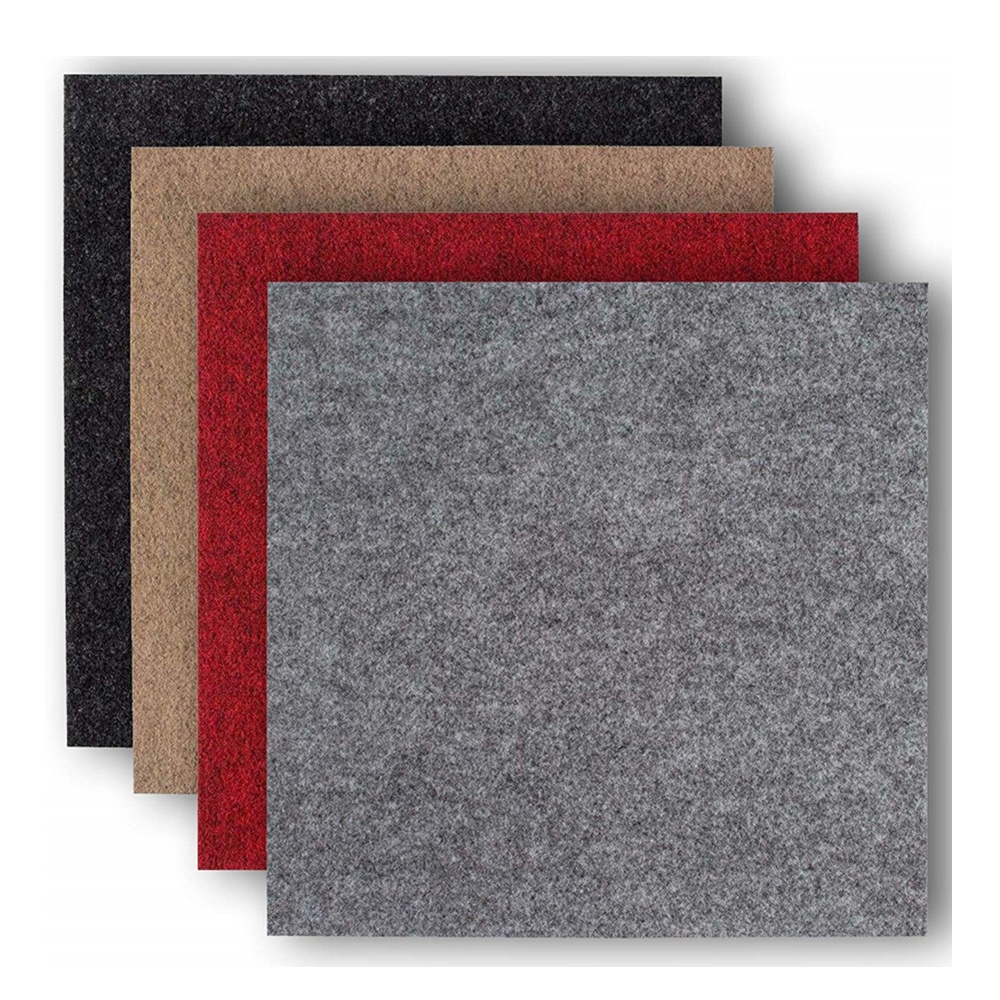40 x 40 cm Self Adhesive Felt Carpet Tiles for PVC Floor Linoleum Treated Cork Floors