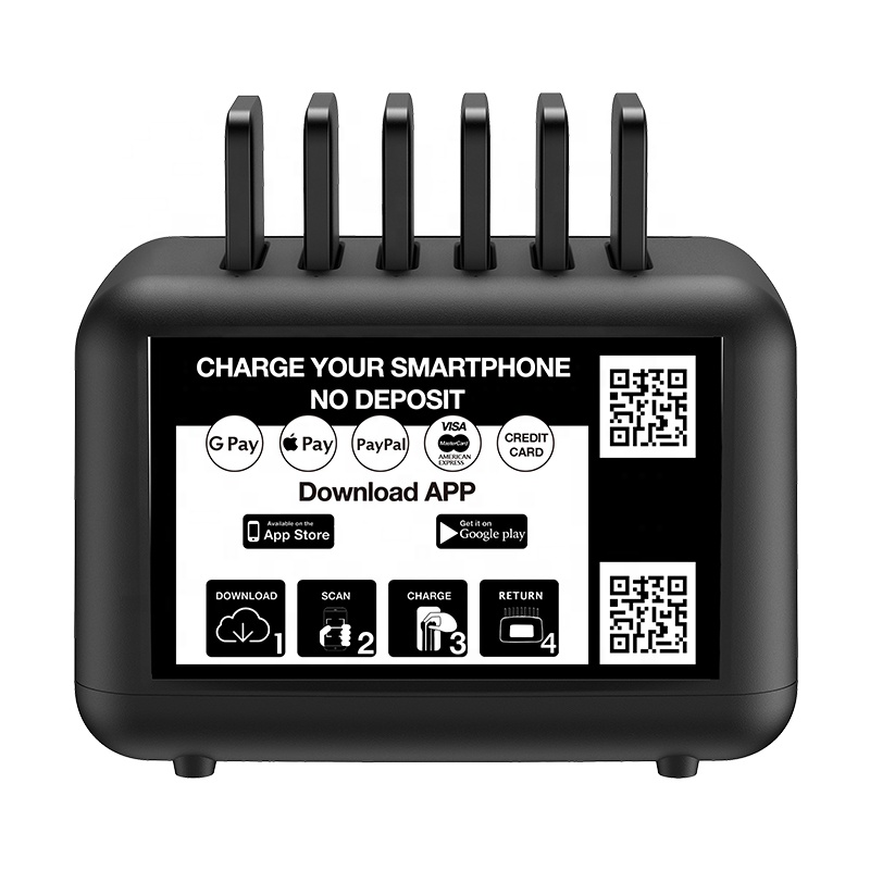 Общественный мобильный телефон зарядное устройство шкаф 6 портов usb банк питания зарядная станция для ресторана