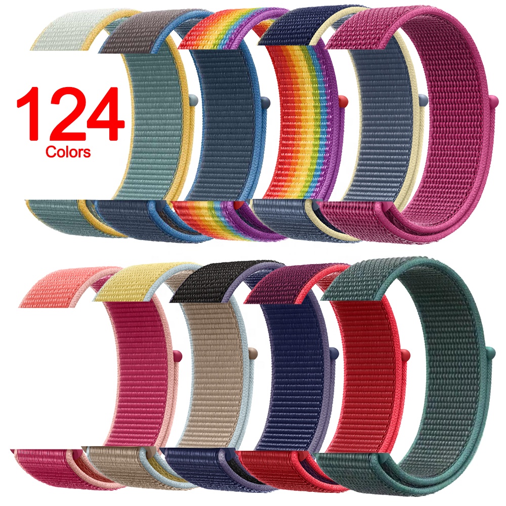 Tschick для наручных часов Apple Watch, нейлоновый спортивный бесшовный ремешок застежка "40/44 мм нейлон крюк и петля ремня сменный ремешок для наручных часов iWatch серии 3/4/5/6/7/SE