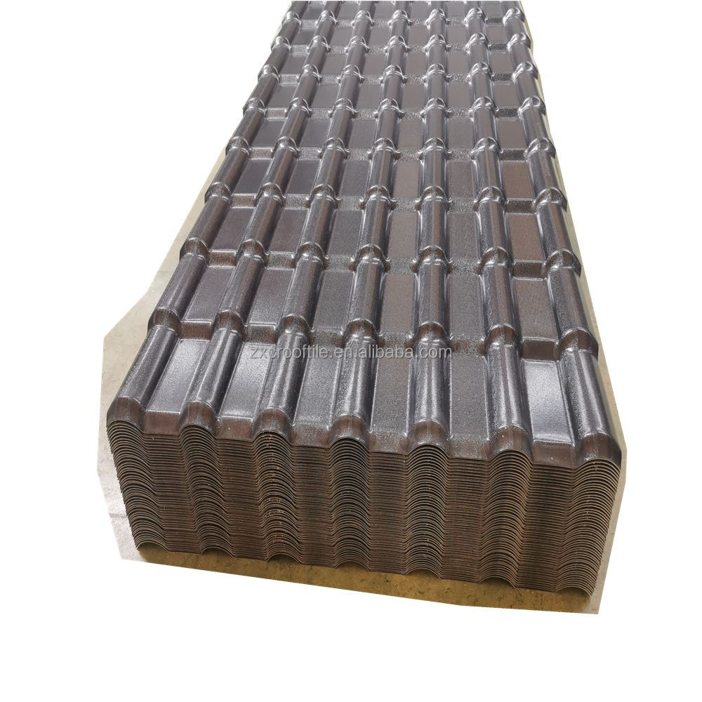 Factory Shed Canopy Roofing Heat Insulation Materials Rooftiles Chinese Economic Asa Plastic Pvc Edging Roofing Tile