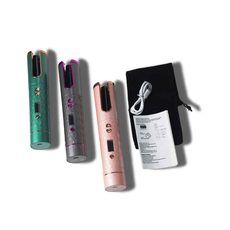 2021 Dropshipping Portable Human Hair Wigs Hair Curling Cordless Automatic Hair Curler For Women