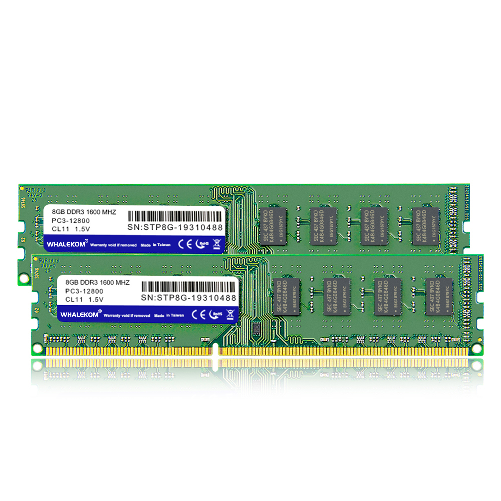 WHALEKOM STP8G 1600 заводская цена 240Pin CL11 1,5 в DDR3 8 Гб 1600 МГц ОЗУ