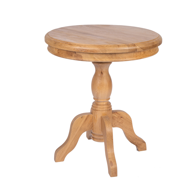 Nordic oak wooden leg round coffee dining table mini console table modern bed side solid oak table