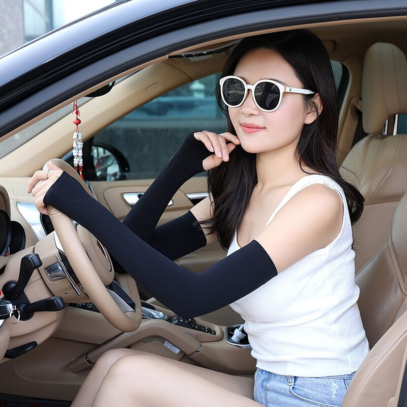 Hot sell summer sun protective Quick Dry Sublimation Compression Ice Silk Arm Sleeves