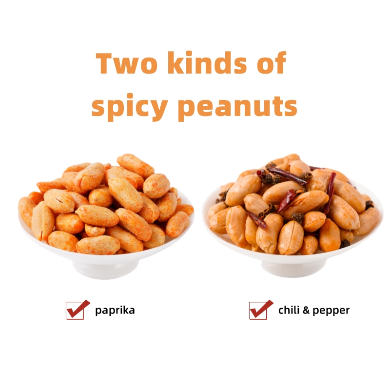 2024 New Most Popular Roasted Peanuts Chili Spicy Wasabi Peanuts Roasted Salted Peanuts
