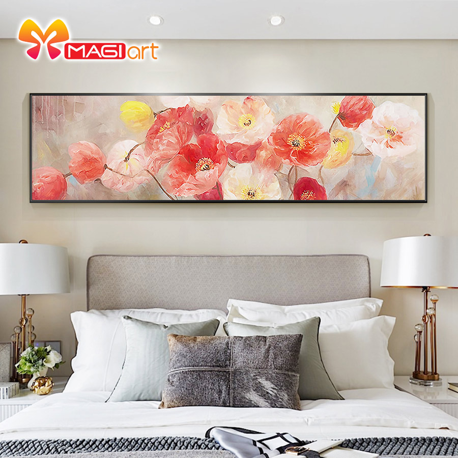 Cross Stitch Kits Embroidery DIY Needlework 11CT Stamped fabric Set for Home Decoration Patterns peony flower NCMF214
