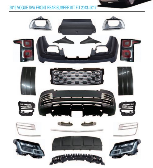 Высококачественный комплект для тела Range Rover Vogue L405 2013-2017, обновление до 2018-2019 SVA