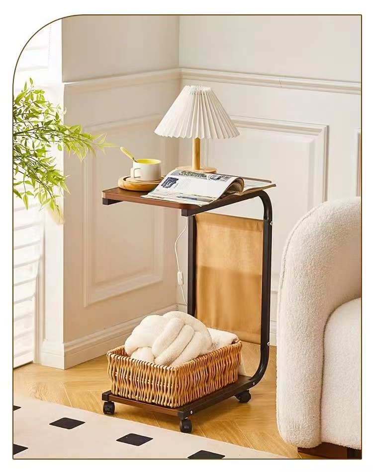 Minimalist Style Iron Moving Coffee Table