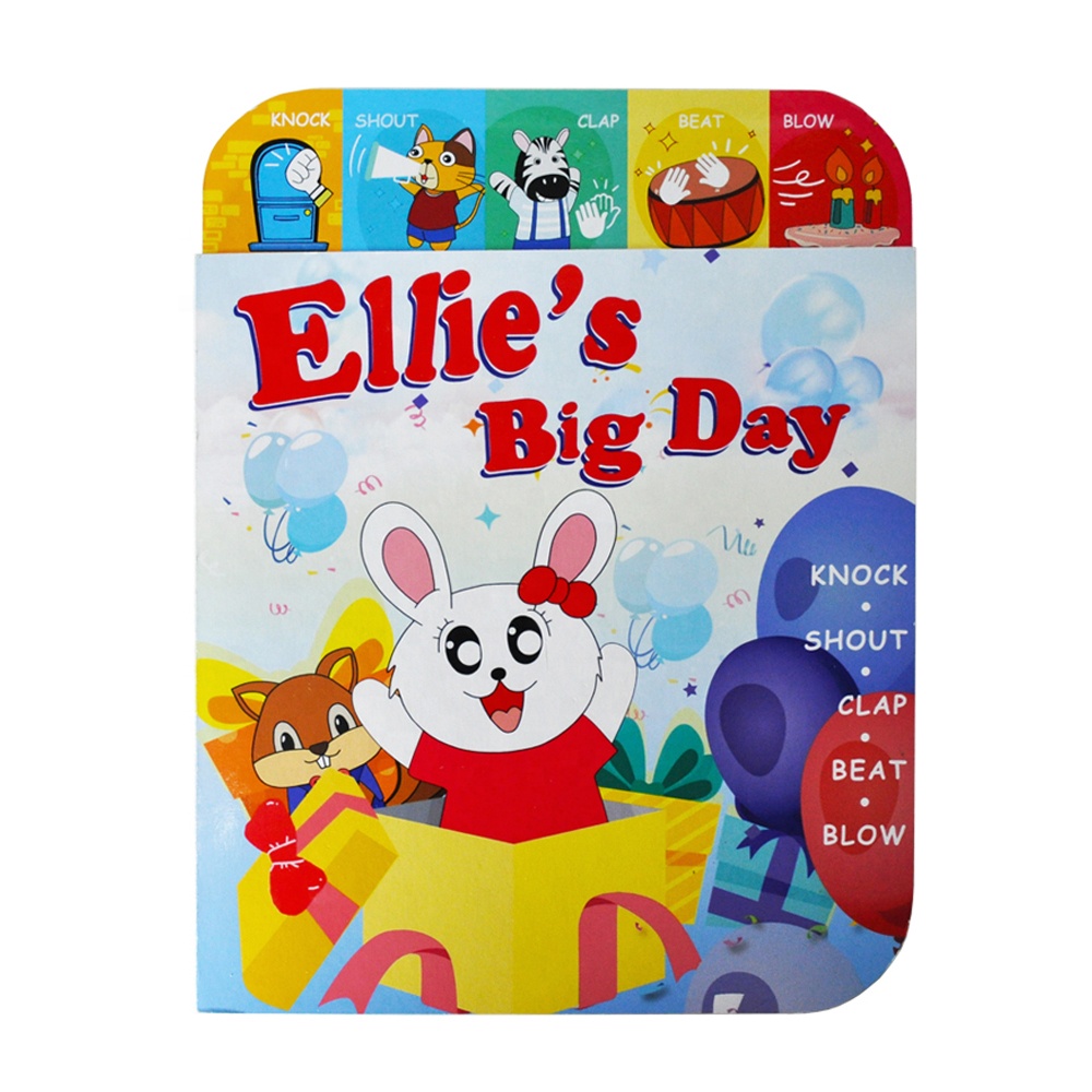 ELETREE Ellie's самый важный день Развивающие игрушки для детей на английском языке книга Высокое качество звука Книжное производство книги доски детей ELB-18K