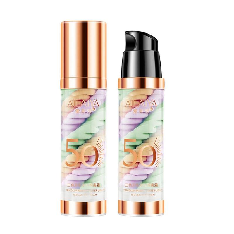 Makeup Primer Moisturizing Oil-control Cover Blemishes Skin Even Isolation Color Cream O4E9