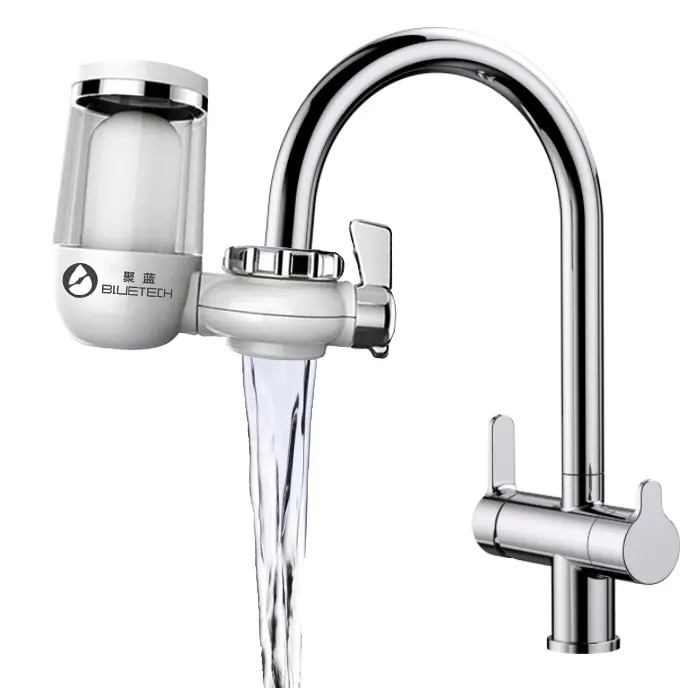 Household kitchen faucet water purifier to remove residual chlorine ceramic activated carbon cartridge tap water filter purifier