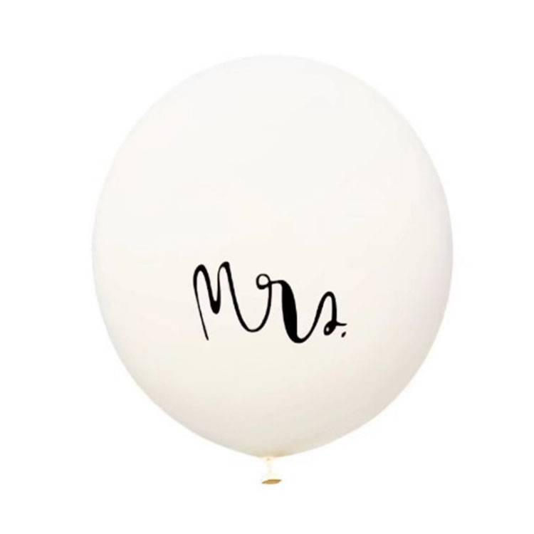 Wholesale Romantic Propose Wedding Decoration Balloon 36 inch Real Round Mr Mrs Balloon For Wedding Party Supplies