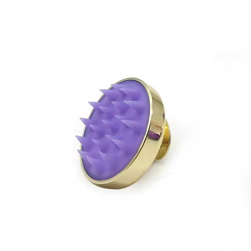 Shinny Color Hair Brush Manual Silicone Hair Scalp Massager Shampoo Brush For Hair Growth