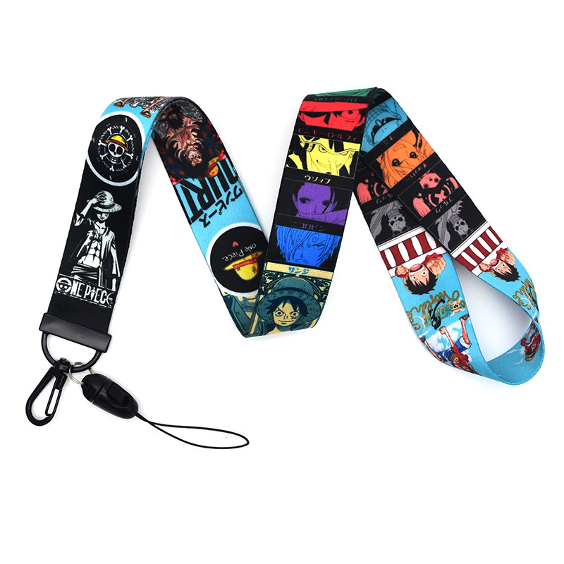 Japan One Piece Luffy Anime Lanyard Keychain