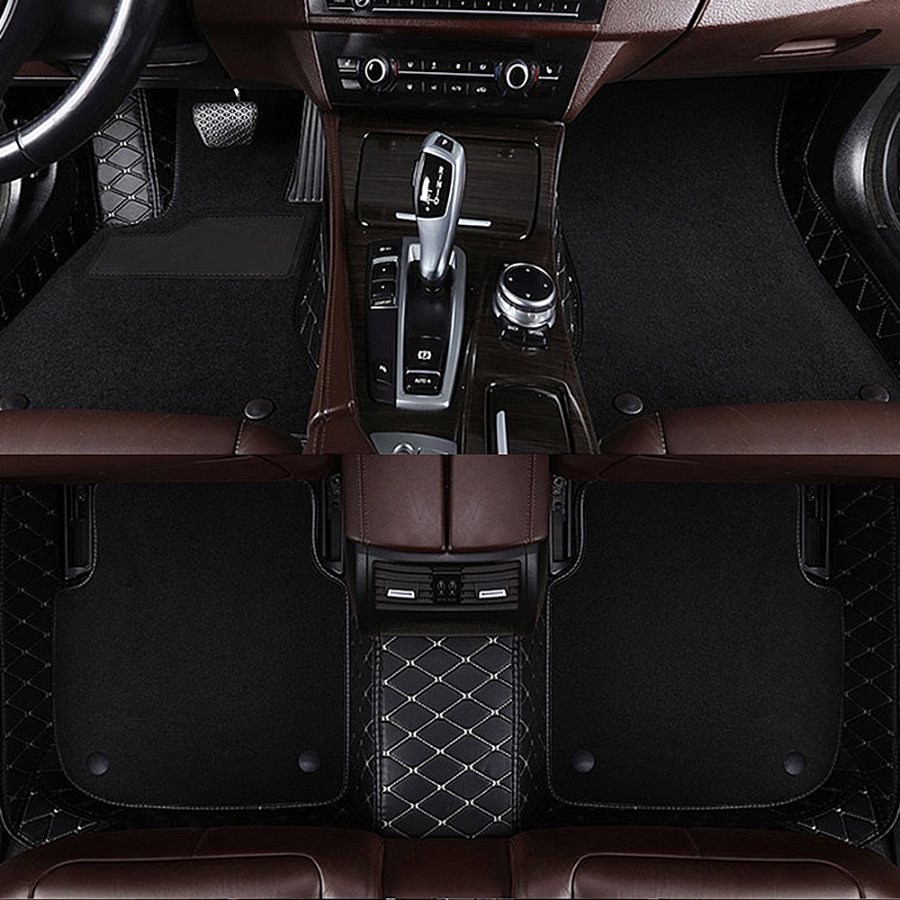 Автомобильные коврики с двухслойным логотипом, Нескользящие, для mercedes benz s500 w210 c e coupe W203 w447 vito X204 amg w463 e350 w123 w211 c180