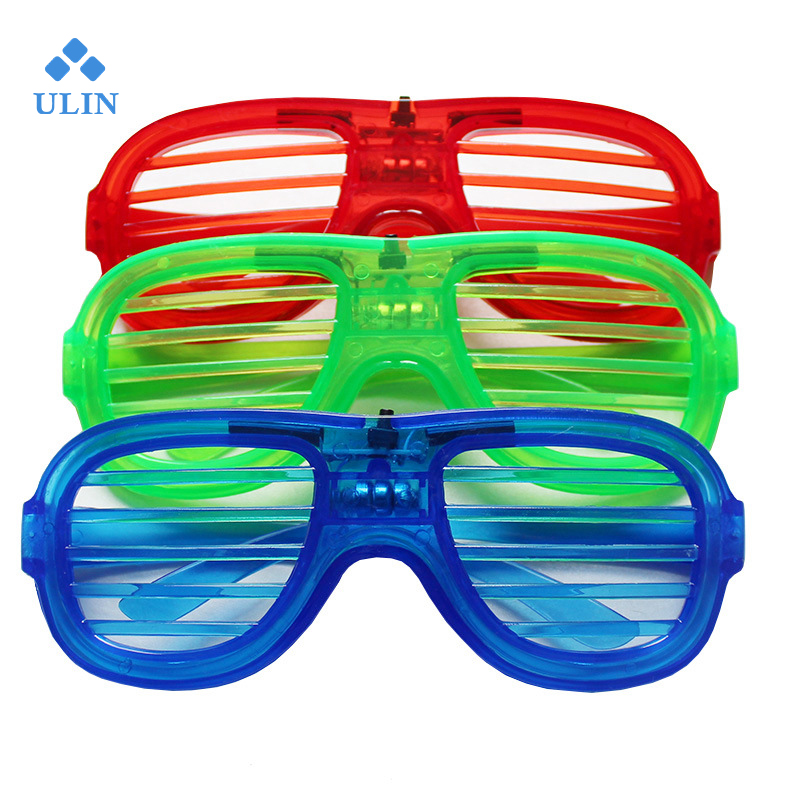Louver-shaped LED Luminous glasses Glow in The Dark Fun Party Concert supplies Party Supplies children's favorite toys