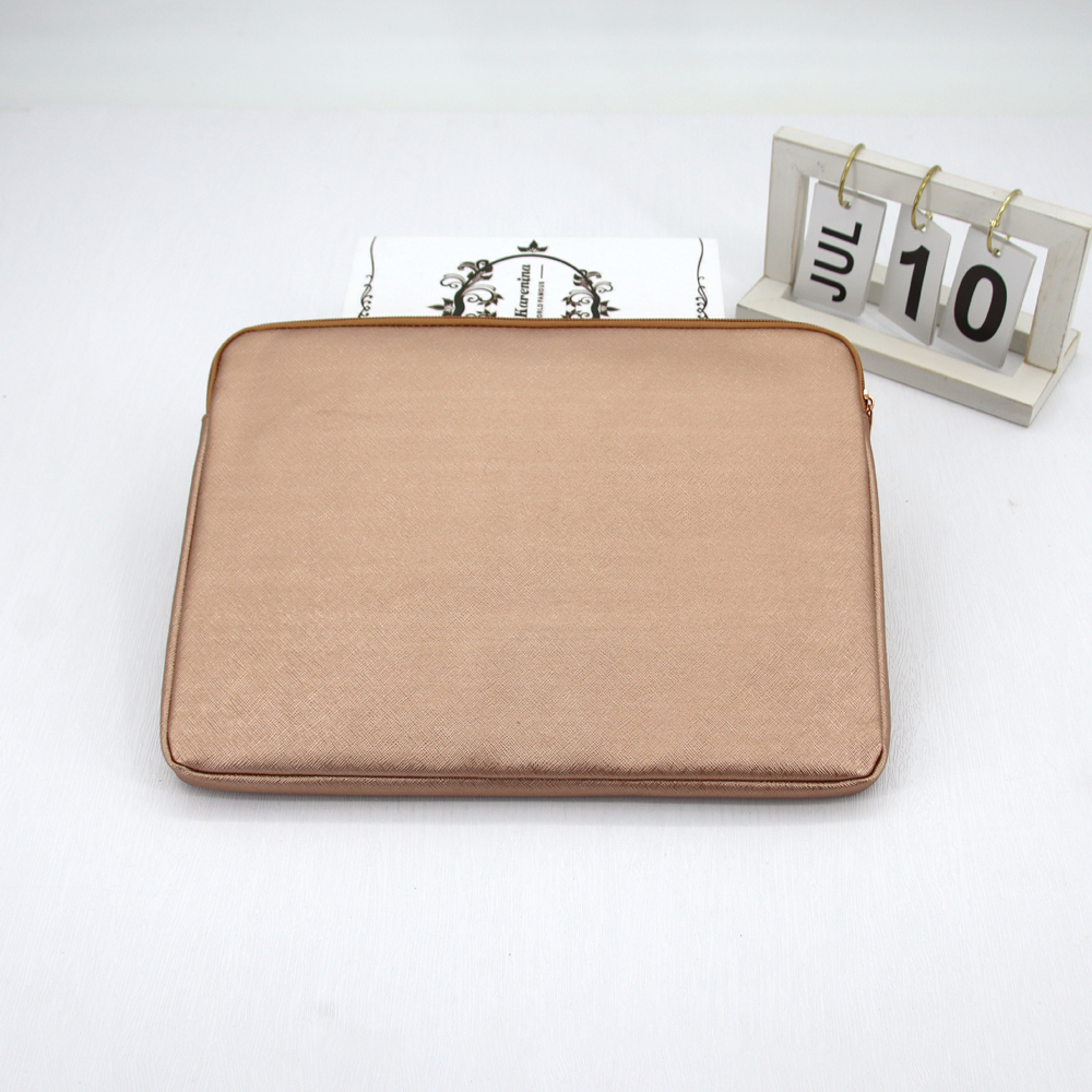 Factory Wholesale Laptop Carry Case Waterproof Leather Case For Laptop Luxury Rose Gold Laptop Bag