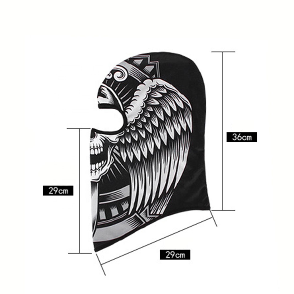 Anti-UV 3D Printed Winterproof Earflap Hat Cap Balaclava Motorcycle Hat Motocross Racing Mask Balaclava