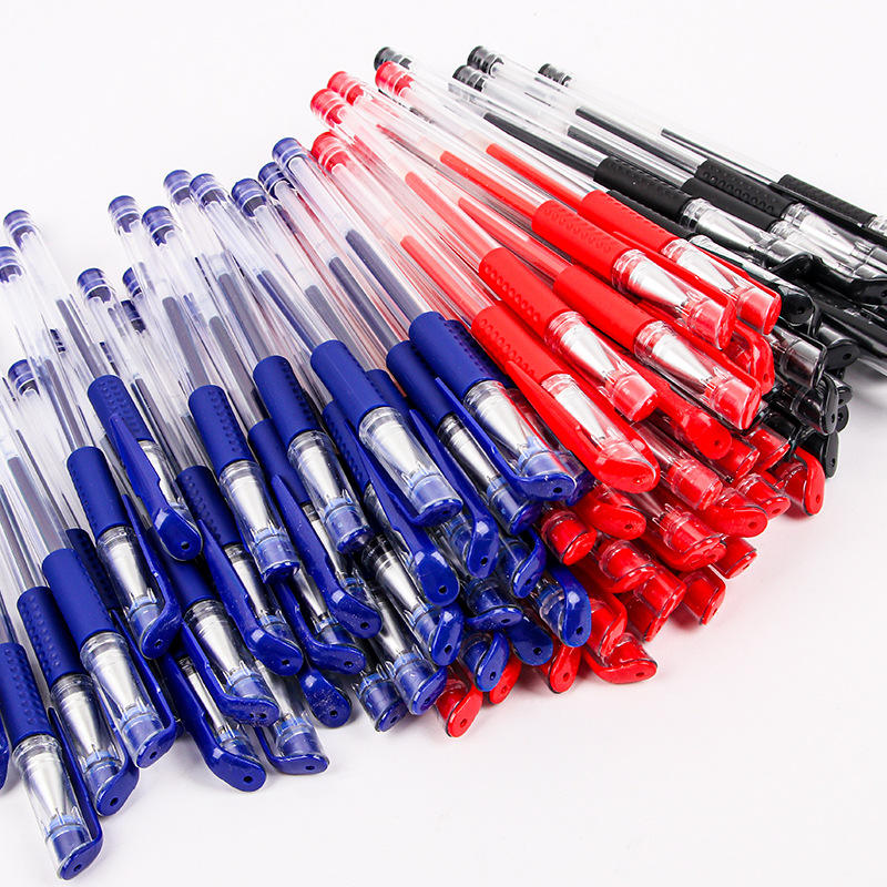 Factory cheap 0.5mm gel pen student office supplies Neutral pen black Gel pen with logo custom school supplies