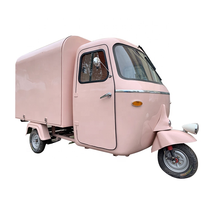 Hot Sale Bread Donut Sushi Waffle Electric/Gasoline Tuk Tuk Piaggio Ape Truck Coffee Kiosk Cart Piaggio Ape For Sale Euroup