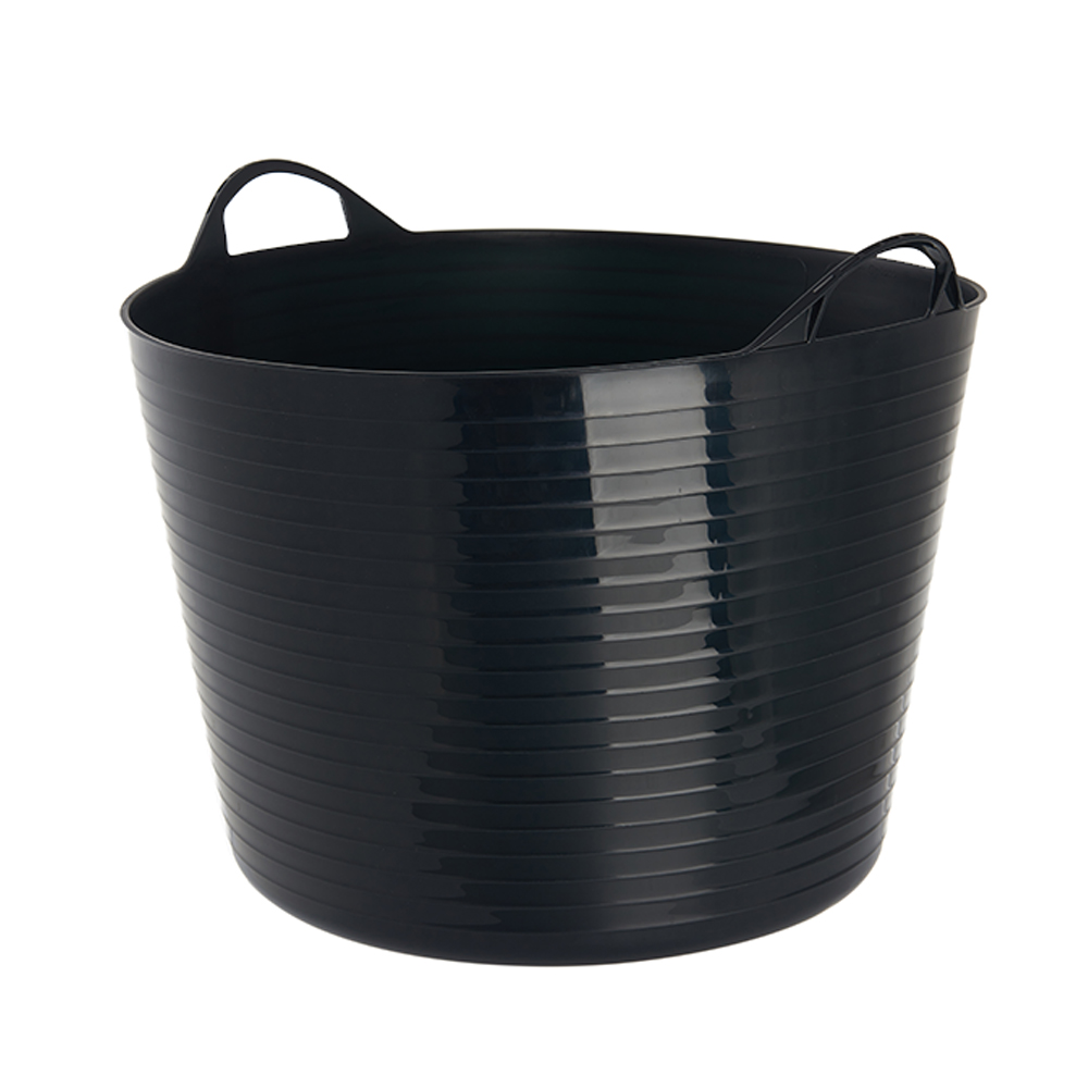 Black plastic round bucket manufacturer