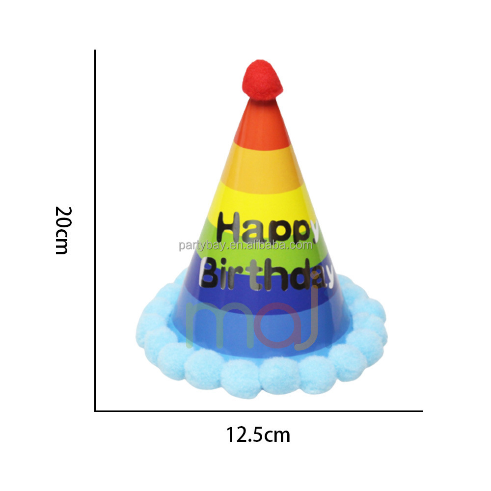 Factory Custom Wholesale Forest Wind Happy Birthday Party Hat Girl
