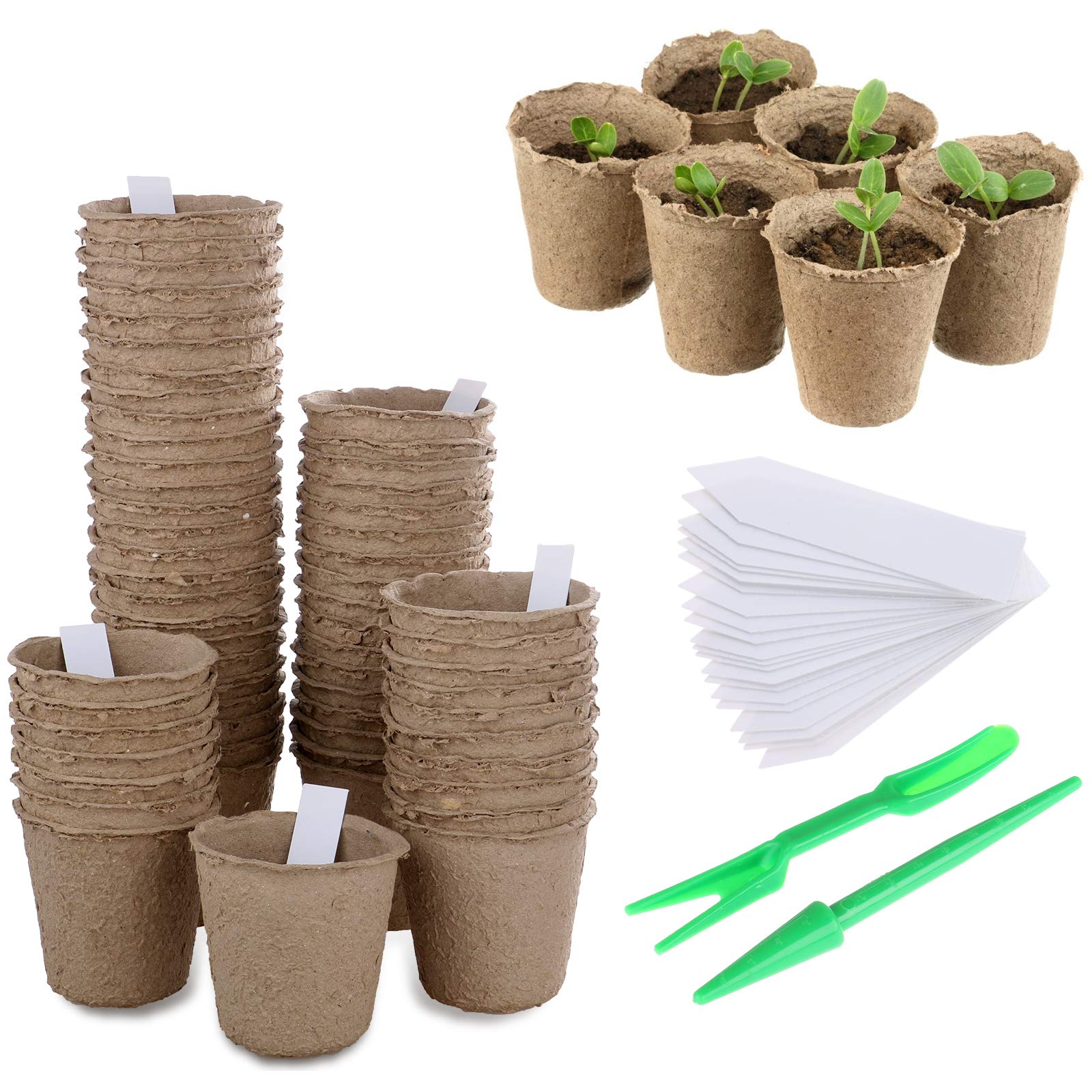 Biodegradable Seedling Peat Pot Planting Seeds Paper Pulp Cup Garden Germination Nursery Pots Transplanting 6 Cell Seed Tray