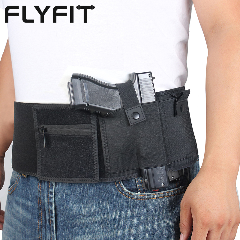 FLYFIT Custom Shotgun Tactical Revolver Belly Band Holster For Concealed Carry Universal Pistol Gun Holster