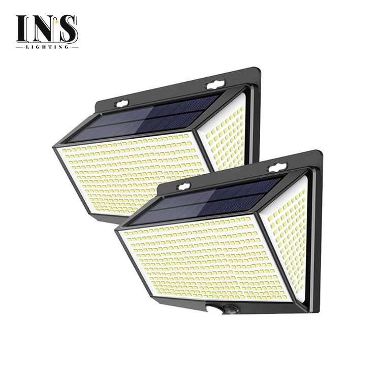 High Power Waterproof Outdoor LED Motion Sensor Wall Lamp LED Solar Powered Garden Street Wall Light