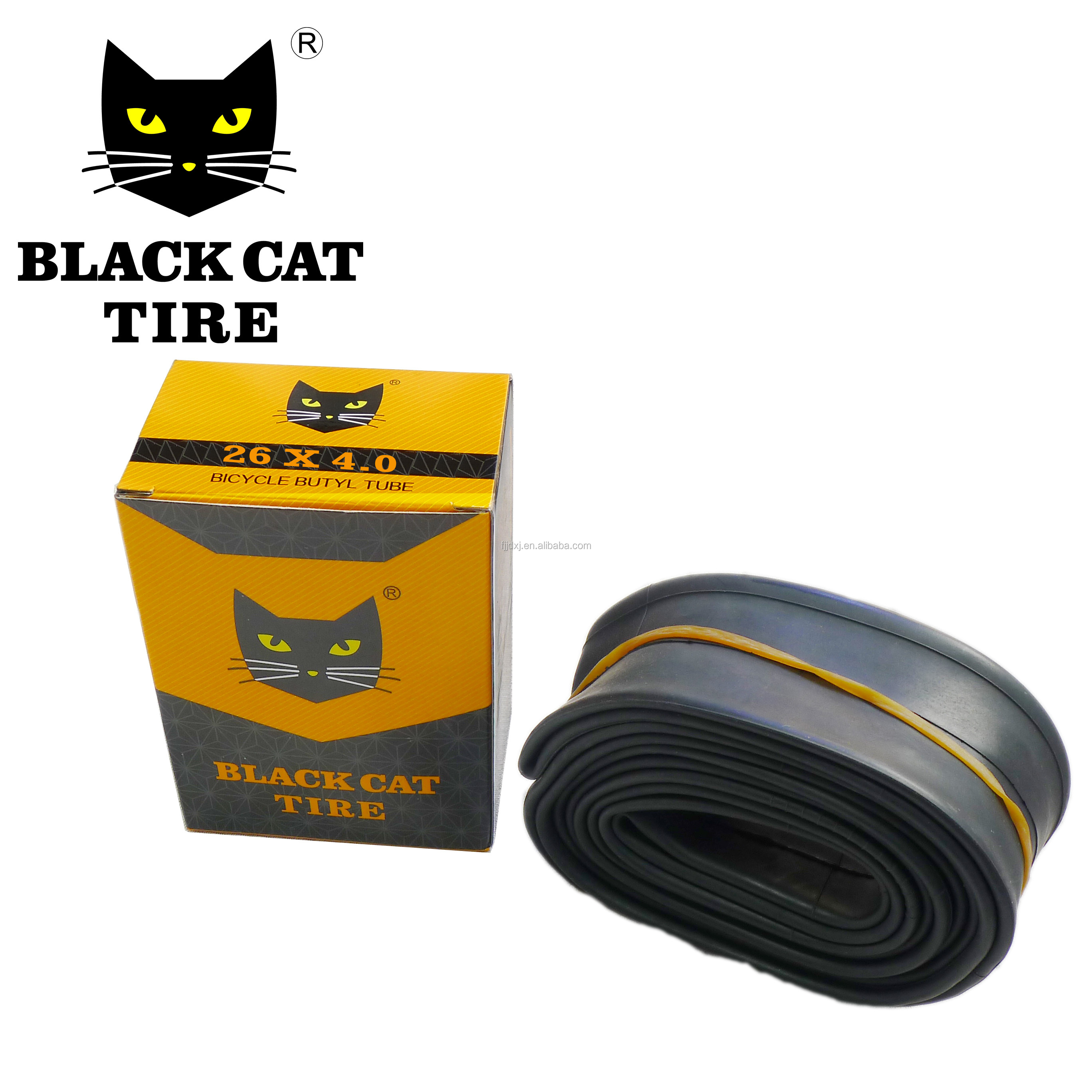 Велосипедная трубка Black Cat 26x4,0 для велосипедных шин на толстых покрышках, внутренняя трубка для электровелосипеда