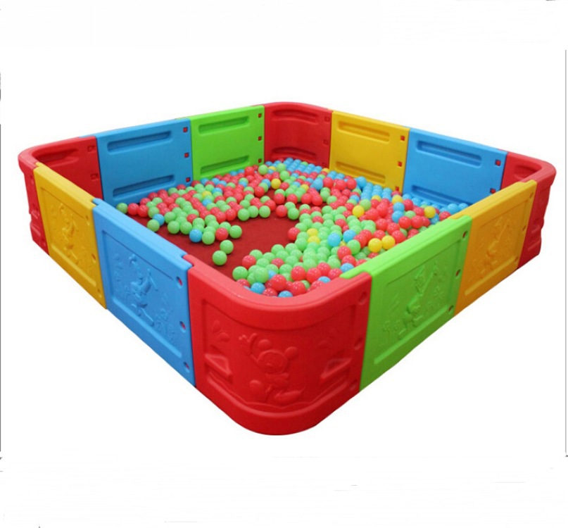 Large Square Portable Safety Kids Baby Playpens With Mat and Ocean Ball