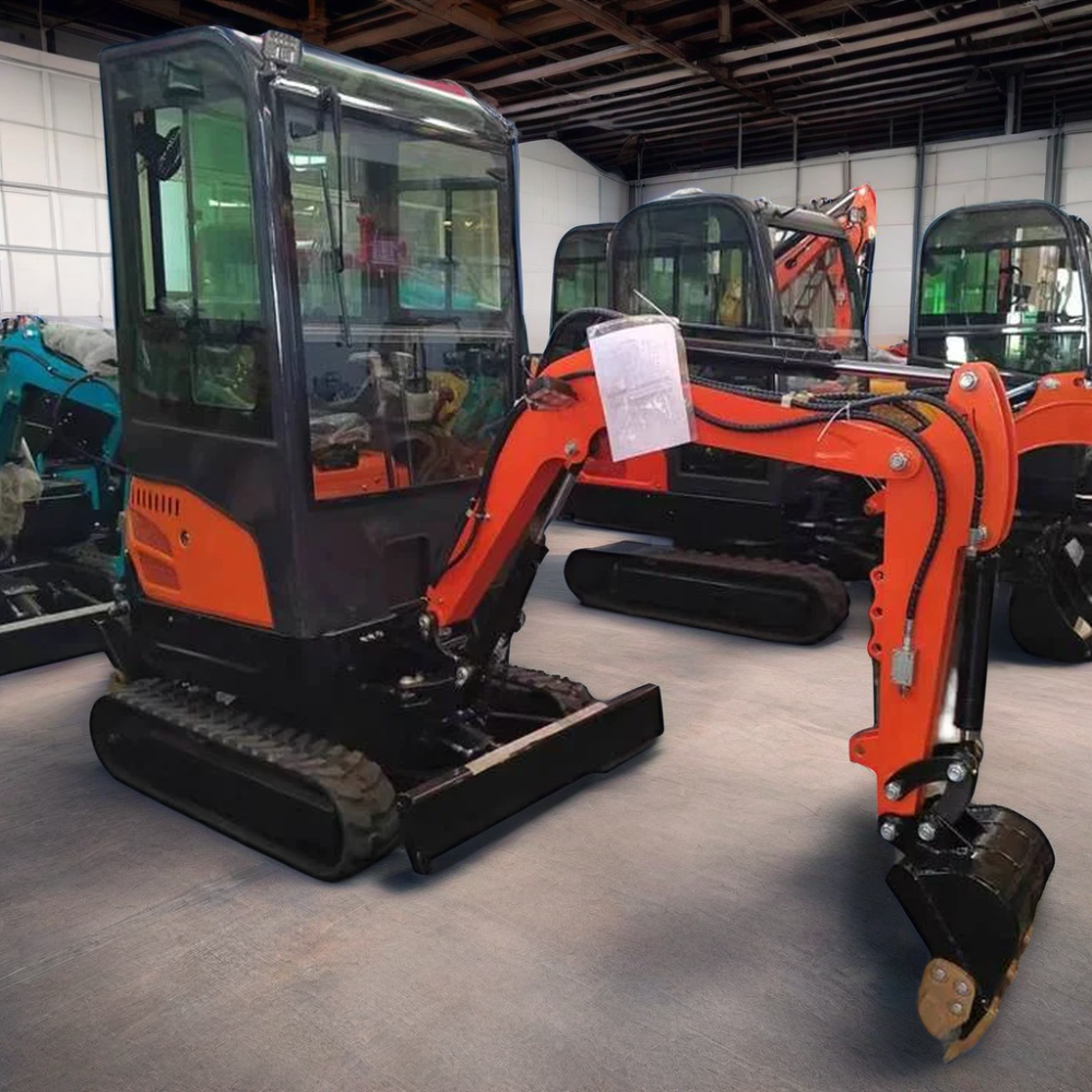 New mini excavator with cab earth moving machinery 0.8 tons to 2.5 tons exacvator