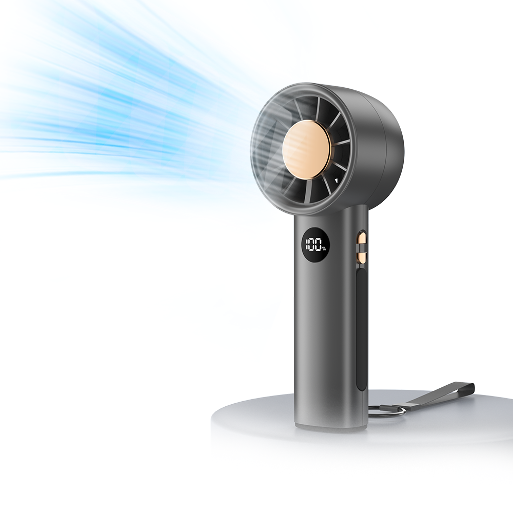 Mini Portable Ice Cold Fan Handheld Turbo Jet Fan Generation Brushless Motor Wind High Speed Duct Fans Violent Blower