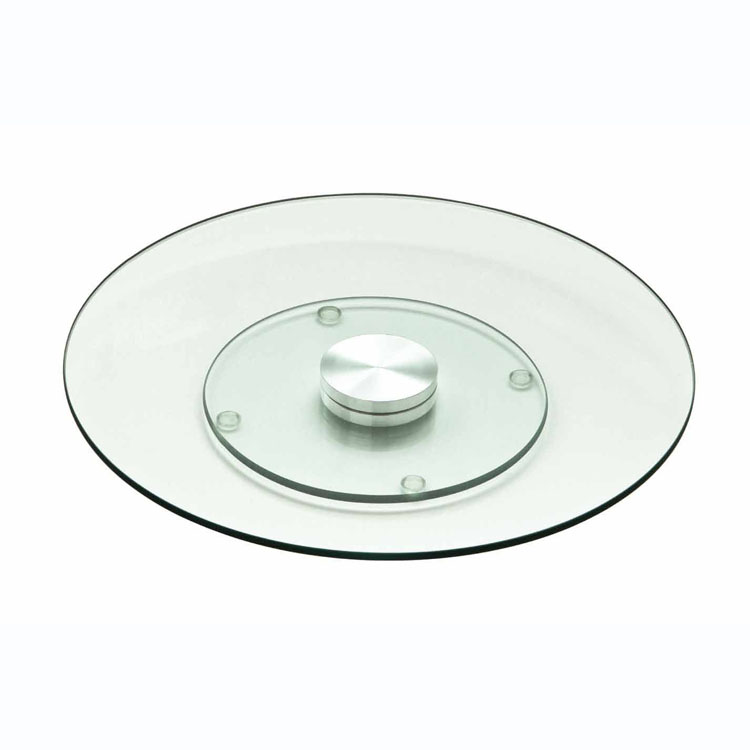 Table use Clear tempered glass lazy susan